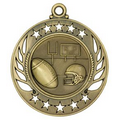 Medal, "Football" Galaxy - 2 1/4" Dia.
